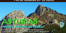 Parque natural de Redes Asturias. Pto san isidro Pico Torres(2.104 mtrs)  Ref Brañagañones - Cantu L´Osu (1.793 mtrs) - 23, 24 y 25 de Julio